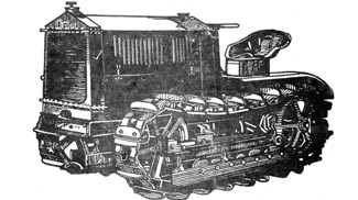 cletrac, modell k, schneepflug, motorpflug