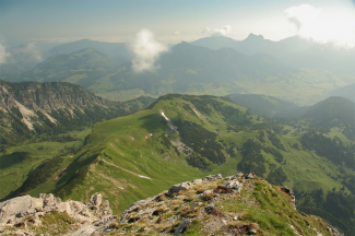 Blick vom Geißhorn gegen Norden