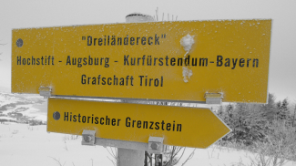 Tafel am Dreiländereck
