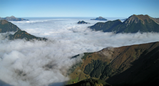 Wolkenmeer über dem Reuttener Becken