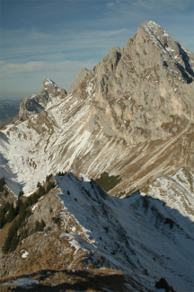 Gipfelblick von der Schneid