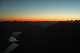 thaneller sonnenaufgang nebel plansee heiterwanger see