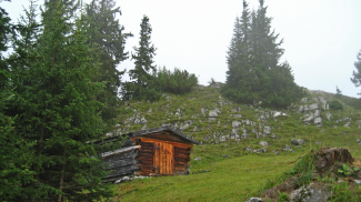 Heuhütte an der Sattelebene