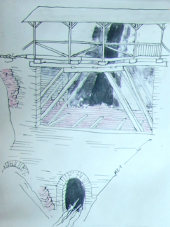Rekonstruktion der alten Brücke an der Alten Gaicht