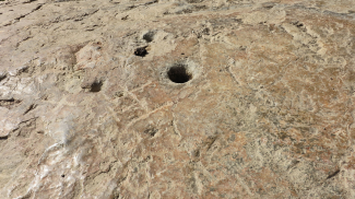 schalenstein burgschrofen felsritzung