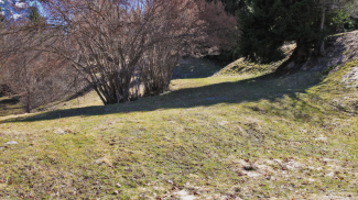 Via Claudia Augusta als Dammweg nördlich der Ehrenberger Klause