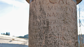 Römischer Meilenstein bei Wengen