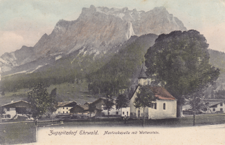 ehrwald martinskapelle zugspitze schneefernerkopf