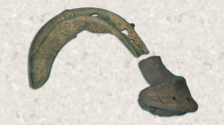 bronzezeitliche Sichel - ArchäoPark Federseemuseum, Bad Buchau