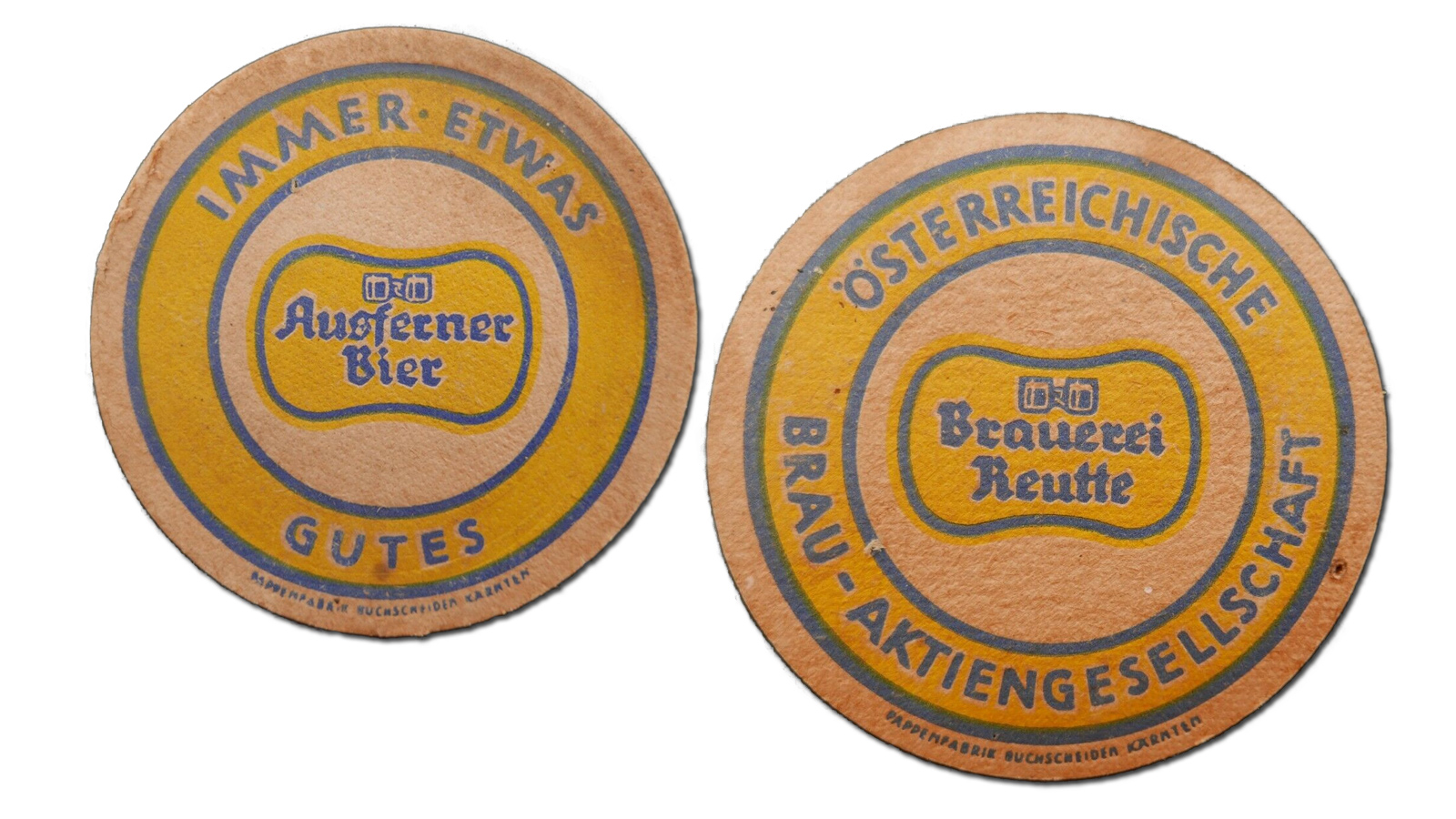 bierdeckel, brauerei reutte