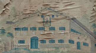 isserhaus zeichnung reutte