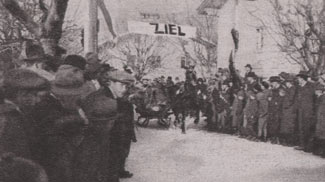 Schlittentrabrennen in Reutte