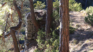 alt-starkenberg, salvesenklamm, abgrund, mauer, eckmauer, mantelmauer