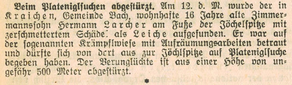 larcher hermann absturz plateniglsuche
