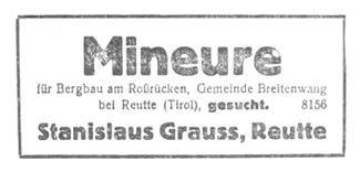 Mineure Roßrücken Breitenwang