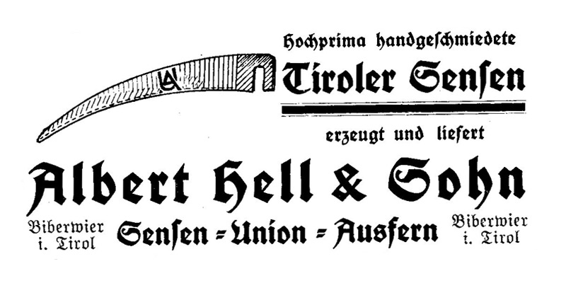 Sensen-Union Ausfern - Albert Hell & Sohn