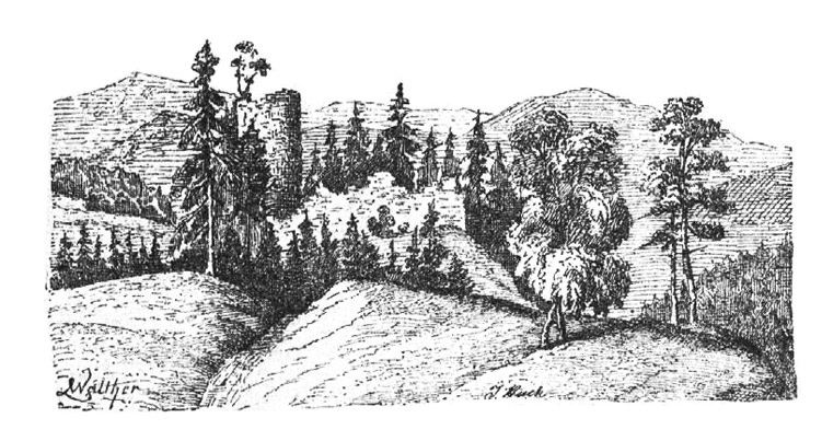 neuenburg burgruine neu-sulzberg bei durach