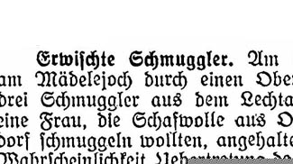 schmuggler mädelejoch erwischt