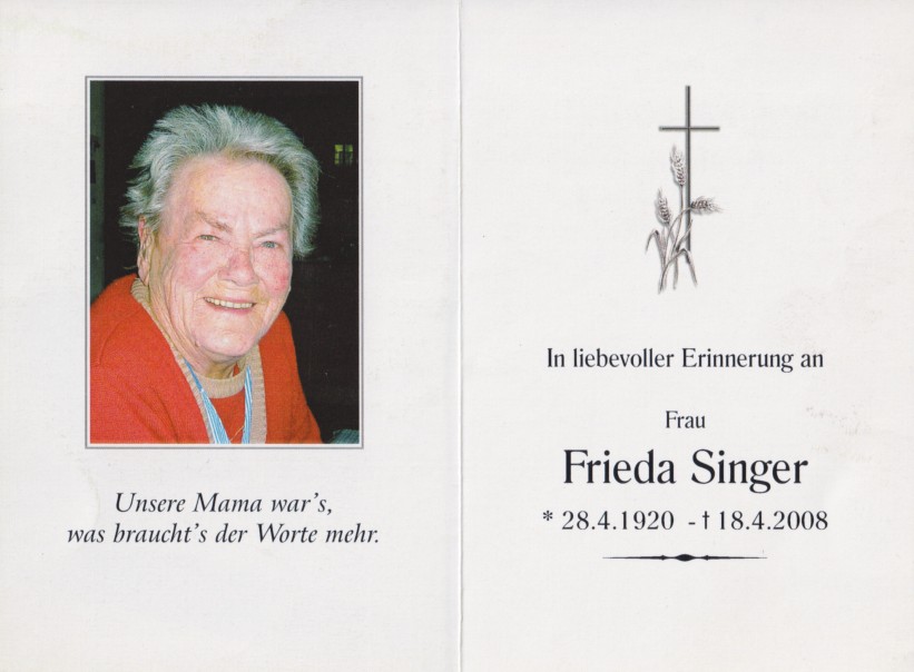 Singer Frieda