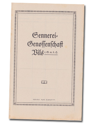 sennerei-genossenschaft vils vordruck milch-schütten